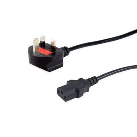 Equip UK Power Cord, C13 to BS1363, 7.5m, 10A Fuse 112303