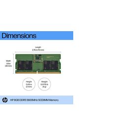 HP - DDR5 - module - 8 GB - SO-DIMM 262-pin - 5600 MHz  | AL0M5AA