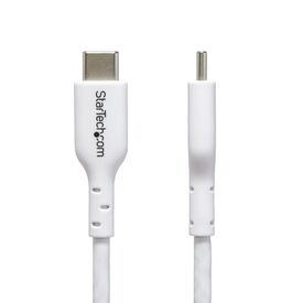 White USB C Charging Cord - USB cable - 24 pin US | USB2CC1MNCWHE