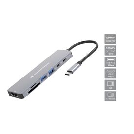 Conceptronic DONN28G 7-in-1 USB 3.2 Gen 1 Docking Station, 4K60Hz