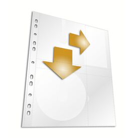 Durable - CD binder page - capacity 4 CD/DVD - transpare | 522219