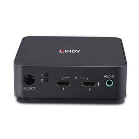 Lindy - KVM / audio switch - Type C, DisplayPort 1.2 - 2  | 42320