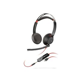 headset - on-ear - wired - USB-C, 3.5 mm jack - black - | 93S88AA