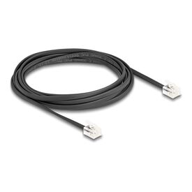 Delock - Phone cable - RJ-11 (M) to RJ-11 (M) - 2 m - fla | 90618