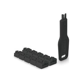 LINDY - LAN port blocker with key - black | 47891
