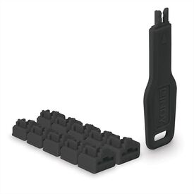 LINDY - LAN port blocker with key - black | 47891