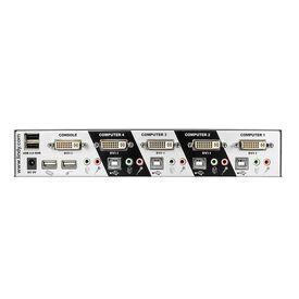 Lindy 4 Port DVI-I Single Link, USB 2.0 &amp Audio KVM Sw | 39337