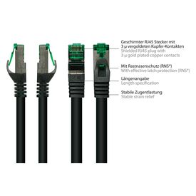Alcasa 8062-H400S / 40 m / Cat6a / S/FTP (S-STP) / RJ-45 / RJ-45