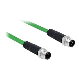 Delock - Network cable - 4 pin M12 (M) to 4 pin M12 (M) - | 85920