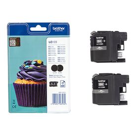 Brother LC123BK - 2-pack - High Yield - black - orig | LC123BKBP2