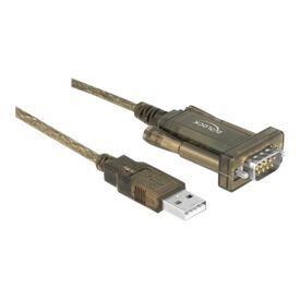 Delock Adapter USB 2.0 Type-A &gt 1 x Serial DB9 RS-232 - | 64073
