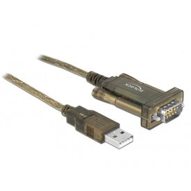Delock Adapter USB 2.0 Type-A &gt 1 x Serial DB9 RS-232 - | 64073