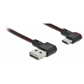 Delock Easy - USB cable - USB (M) left/right angled, reve | 85279