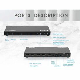 Manhattan 4K 30Hz 4Port HDMI Multiviewer Switch 208406