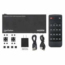 Manhattan 4K 30Hz 4Port HDMI Multiviewer Switch 208406