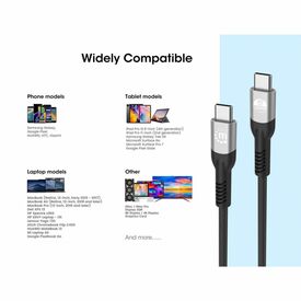 Manhattan UUSB4 Type-C 40 Gbps 8K Charging Cable  356381