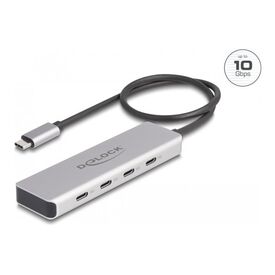 Delock - Hub - 10 Gbps, with 35 cm connection cable - 4 x | 64231