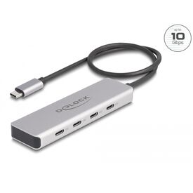 Delock - Hub - 10 Gbps, with 35 cm connection cable - 4 x | 64231