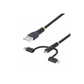 StarTech.com 3.3ft USB Multi Charging Cable, Lightni | RLTCUB1MBK