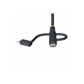 StarTech.com 3.3ft USB Multi Charging Cable, Lightni | RLTCUB1MBK