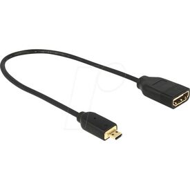 DeLOCK - HDMI adapter - HDMI (F) to micro HDMI (M) - 20 c | 65687