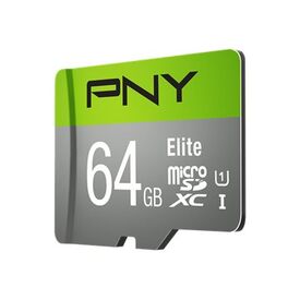 PNY Elite - Flash memory card - 64 GB - UHS-I | P-SDUX64U185GW-GE