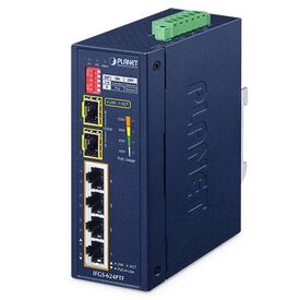Planet Industrial 4Port 100TX+2Port 100TX SFP IFGS624PTF