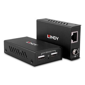Lindy 100m 2 Port USB 2.0 Cat / 6 Extender - Digital - Ne | 43408