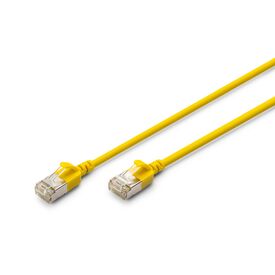 DIGITUS CAT 6A F-FTP Slim patch cable, AWG 32/ | DK-1632-A-030S-Y