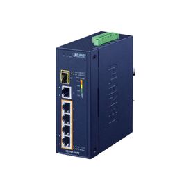 PLANET IGS-614HPT - Switch - unmanaged - 4 x 10/100/1000 (PoE+) +