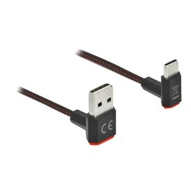 Delock Easy - USB cable - USB (M) up/down angled, reversi | 85274