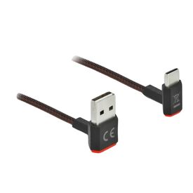 Delock Easy - USB cable - USB (M) up/down angled, reversi | 85274