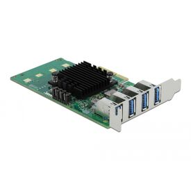 Delock PCI Express x4 Card to 4 x external USB 3.0 Quad C | 89048