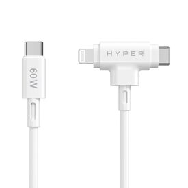 HyperJuice - Lightning cable - 24 pin USB-C male to  | HJ4010WHGL