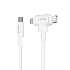 HyperJuice - Lightning cable - 24 pin USB-C male to  | HJ4010WHGL