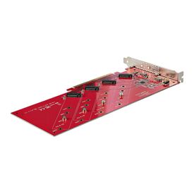 StarTech.com Quad M.2 PCIe Adapter Card, x1 | QUAD-M2-PCIE-CARD-B