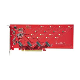 StarTech.com Quad M.2 PCIe Adapter Card, x1 | QUAD-M2-PCIE-CARD-B