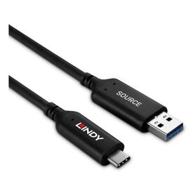 Lindy 25m USB 3.2 Gen 1 Type A to C Fibre Optic Hybrid Ca | 43396