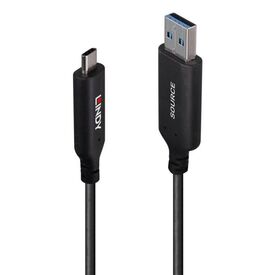 Lindy 50m USB 3.2 Gen 1 Type A to C Fibre Optic Hybrid Ca | 43397