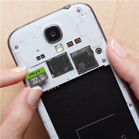 PNY Flash memory card (microSDHC to SD PSDU32GU185GWGE