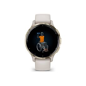 Garmin Venu 3S - 41 mm - ivory - smart watch with  | 010-02785-04