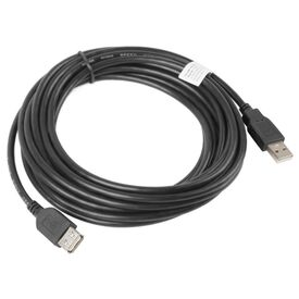 Lanberg CA-USBE-10CC-0050-BK / 5 m / USB A / USB A / USB 2.0 / 0.