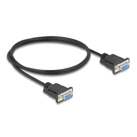 Delock / Serial RS-232 cable / DB-9 (F) screwable to DB-9 | 86823