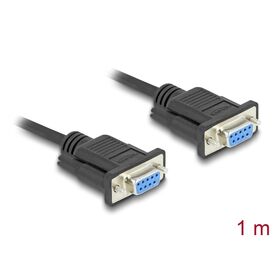 Delock / Serial RS-232 cable / DB-9 (F) screwable to DB-9 | 86823