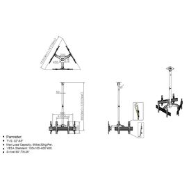 Equip Pro Bracket plastic, aluminium, steel black screen 650371