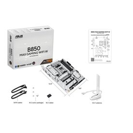 ASUS B850 MAX GAMING WIFI W, AMD, Socket AM5, A | 90MB1M10-M0EAY0