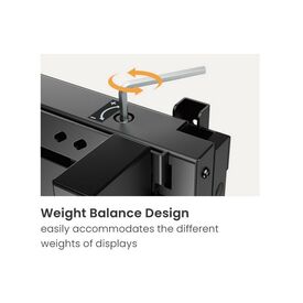 Equip Pro / Bracket / for 2 flat panels / steel / black  | 650370