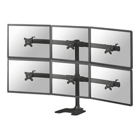 Neomounts FPMA-D700DD6 / Stand / for 6 LCD displays / black / scr