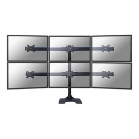 Neomounts FPMA-D700DD6 / Stand / for 6 LCD displays / black / scr