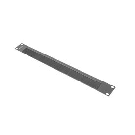 Lanberg AK-1103-B / Brush panel / Black / Metal / 48.3 cm (19") /